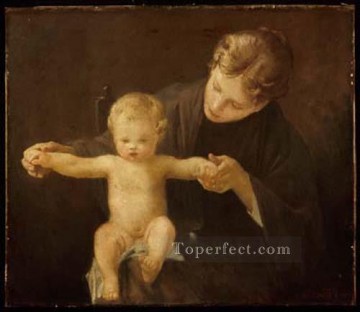 ポール・ピール Painting - 母と子 1888 年の学術画家ポール ピール
